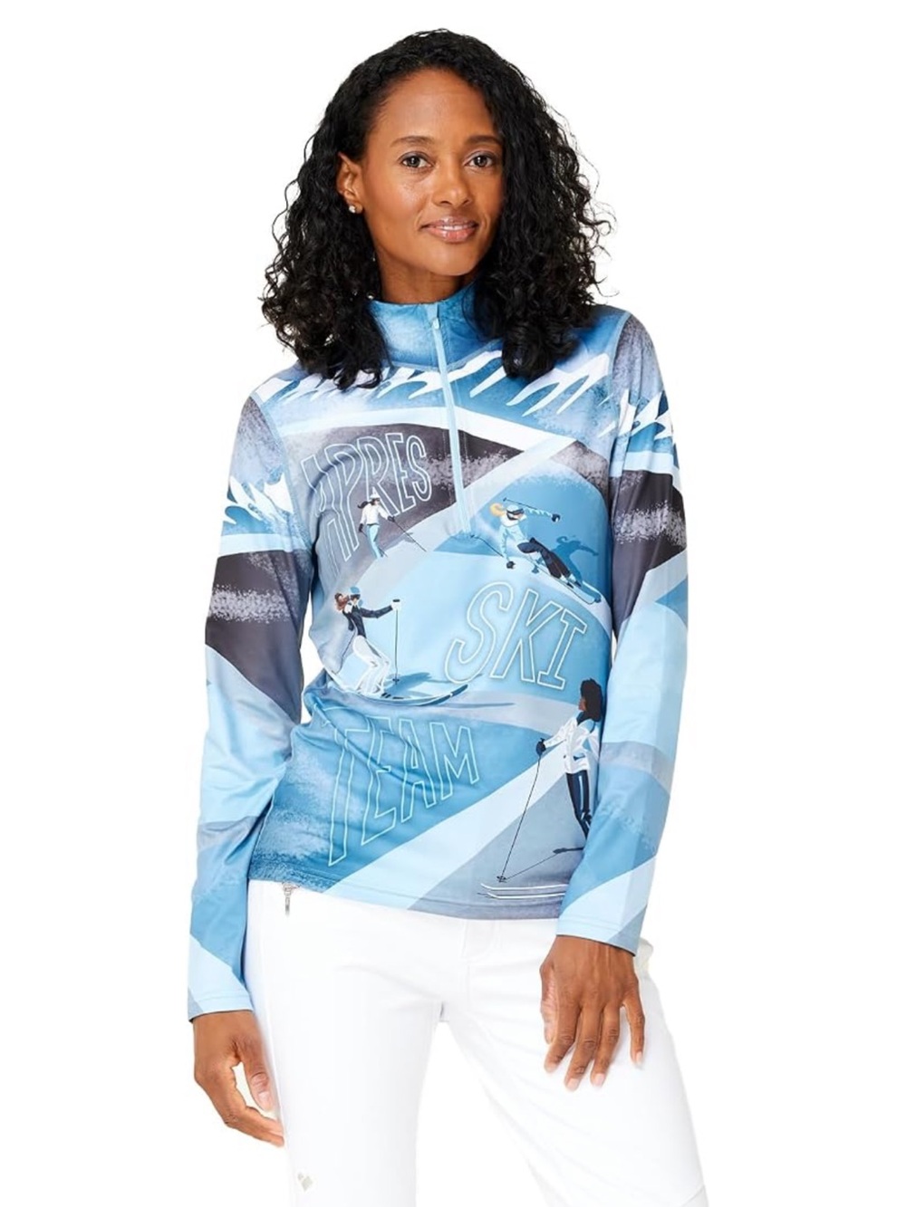 NWT Krimson Klover Apres Ski Team Quarter Zip Base Layer Top Small